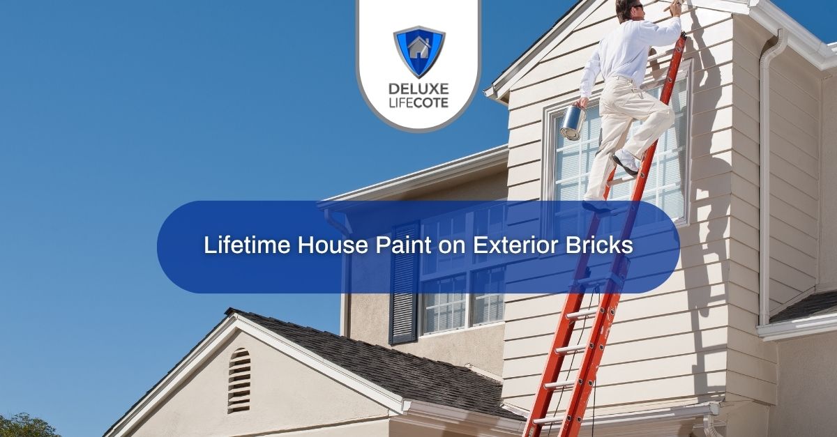 lifetime house paint on exterior bricks